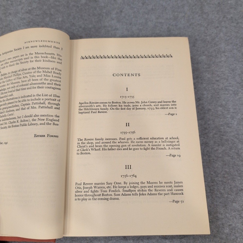 Paul Revere and the World He Lived In by Esther Forbes 1942 Hardcover DJ VG - Picture 5 of 6